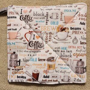 Pot holder or Hot Pad- I love coffee